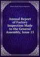 Annual Report of Factory Inspection Made to the General Assembly, Issue 15, Rhode Island. Factory Inspectors 