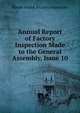 Annual Report of Factory Inspection Made to the General Assembly, Issue 10, Rhode Island. Factory Inspectors 