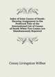 Index of Joint Causes of Death: Showing Assignment to the Preferred Title of the International List of Causes of Death When Two Causes Are Simultaneously Reported, Cressy Livingston Wilbur 