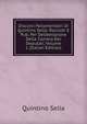 Discorsi Parlamentairi Di Quintino Sella: Raccolti E Pub. Per Deliberazione Della Camera Dei Deputati, Volume 1 (Italian Edition), Quintino Sella 