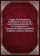 Leggi, Regolamento, Capitolato E Avviso Di Gara Internazionale Per La Costruzione E L'esercizio Dell'acquedotto Pugliese (Italian Edition), 