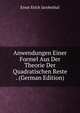 Anwendungen Einer Formel Aus Der Theorie Der Quadratischen Reste . (German Edition), Ernst Erich Jacobsthal 