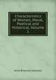 Characteristics of Women, Moral, Poetical and Historical, Volume 1, Jameson Mrs. 