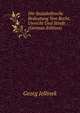 Die Sozialethische Bedeutung Von Recht, Unrecht Und Strafe (German Edition), Georg Jellinek 