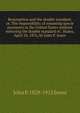Resumption and the double standard: or, The impossibility of resuming specie payments in the United States without restoring the double standard of . States, April 24, 1876, by John P. Jones, John P. 1829-1912 Jones 