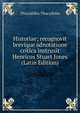 Historiae; recognovit brevique adnotatione critica instruxit Henricus Stuart Jones (Latin Edition), Thucydides 