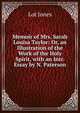 Memoir of Mrs. Sarah Louisa Taylor: Or, an Illustration of the Work of the Holy Spirit, with an Intr. Essay by N. Paterson, Lot Jones 