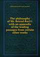 The philosophy of Mr. Brtrnd Rss11: with an appendix of the leading passages from certain other works, Philip Edward Bertrand Jourdain 