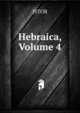 Hebraica, Volume 4, JSTOR 