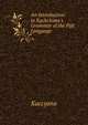 An Introduction to Kachchana's Grammar of the P?li Language, Kaccyana 