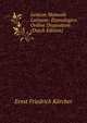 Lexicon Manuale Latinum: Etymologico Ordine Dispositum (Dutch Edition), Ernst Friedrich Karcher 