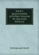 Kant's gesammelte schriften Volume XV (German Edition), Kant Immanuel 