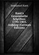Kant's Gesammelte Schriften: 1795-1803. Anhang (German Edition), Kant Immanuel 