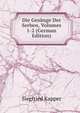 Die Gesange Der Serben, Volumes 1-2 (German Edition), Siegfried Kapper 