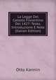 La Legge Del Catasto Fiorentino Del 1427: Testo, Introduzione E Note (Italian Edition), Otto Karmin 