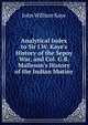 Analytical Index to Sir J.W. Kaye's History of the Sepoy War, and Col. G.B. Malleson's History of the Indian Mutiny, Kaye John William 