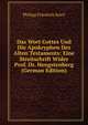 Das Wort Gottes Und Die Apokryphen Des Alten Testaments: Eine Streitschrift Wider Prof. Dr. Hengstenberg (German Edition), Philipp Friedrich Keerl 