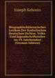 Biographischliterarisches Lexikon Der Katholischen Deutschen Dichter, Volks- Und Jugendschriftsteller Im 19. Jahrhundert (German Edition), Joseph Kehrein 