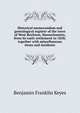 Historical memorandum and genealogical register of the town of West Boylston, Massachusetts, from its early settlement to 1858; together with miscellaneous items and incidents, Benjamin Franklin Keyes 