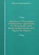Syllabus in Philosophy of Education: Questions for Discussion, with Reading References and Topics for Papers, William Heard Kilpatrick 