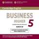 Cambridge English Business 5 Higher Audio Cd, ESOL Cambridge 