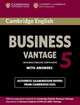 Сambridge English Business 5 Vantage Student's Book with Answers (BEC Practice Tests), Esol Cambridge 