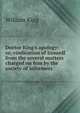 Doctor King's apology: or, vindication of himself from the several matters charged on him by the society of informers, William King 