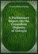 A Preliminary Report On the Corundum Deposits of Georgia, Francis Plaisted King 