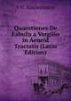 Quaestiones De Fabulis a Vergilio in Aeneid Tractatis (Latin Edition), S H. Kindermann 
