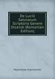 De Lucili Saturarum Scriptoris Genere Dicendi (Romanian Edition), Maximilian Kleinschmit 