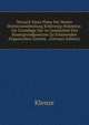 Versuch Eines Plans Der Neuen Districtseintheilung Schleswig-Holsteins: Als Grundlage Der in Gemassheit Des Staatsgrundgesetzes Zu Erlassenden Organischen Gesetze . (German Edition), Klenze 
