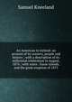 An American in Iceland: an account of its scenery, people and history ; with a description of its millennial celebration in August, 1874 ; with notes . Faroe islands, and the great eruption of 1875, Samuel Kneeland 