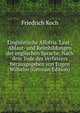 Linguistische Allotria. Laut-, Ablaut- und Reimbildungen der englischen Sprache. Nach dem Tode des Verfassers herausgegeben von Eugen Wilhelm (German Edition), Friedrich Koch 
