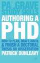 Authoring a PhD, Patrick Dunleavy 