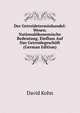 Der Getreideterminhandel: Wesen. Nationalokonomische Bedeutung. Einfluss Auf Das Getreidegeschaft (German Edition), David Kohn 