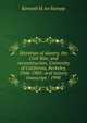 Historian of slavery, the Civil War, and reconstruction, University of California, Berkeley, 1946-1983: oral history transcript / 1998, Kenneth M. ive Stampp 