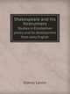 Shakespeare and his forerunners; studies in Elizabethan poetry and its development from early English, Lanier, Sidney, 1842-1881 
