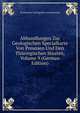 Abhandlungen Zur Geologischen Specialkarte Von Preussen Und Den Thuringischen Staaten, Volume 9 (German Edition), Preussische Geologische Landesanstalt 