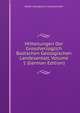 Mitteilungen Der Grossherzoglich Badischen Geologischen Landesantalt, Volume 1 (German Edition), Baden Geologische Landesanstalt 