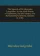 The Speech of Sir Hercules Langrishe: In the Irish House of Commons, On the Subject of a Parliamentary Reform, Spoken in 1785, Hercules Langrishe 