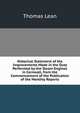 Historical Statement of the Improvements Made in the Duty Performed by the Steam Engines in Cornwall, from the Commencement of the Publication of the Monthly Reports, Thomas Lean 