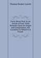 Facts About Peat As an Article of Fuel: With Remarks Upon Its Origin and Composition; the Localities in Which It Is Found ., Thomas Hooker Leavitt 