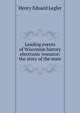 Leading events of Wisconsin history electronic resource: the story of the state, Henry Eduard Legler 