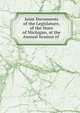 Joint Documents of the Legislature, of the State of Michigan, at the Annual Session of ., 