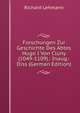 Forschungen Zur Geschichte Des Abtes Hugo I Von Cluny (1049-1109).: Inaug.-Diss (German Edition), Richard Lehmann 