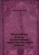 Observationes Criticae in Aristophanis Comici Fabulas (Latin Edition), Johannes Lenting 