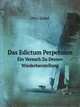 Das Edictum Perpetuum: Ein Versuch Zu Dessen Wiederherstellung (German Edition), Otto Lenel 