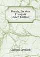 Poesie, En Vers Francais (Dutch Edition), Giacomo Leopardi 
