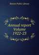 Annual report Volume 1922-23, Boston Public Library 