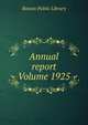 Annual report Volume 1925, Boston Public Library 
